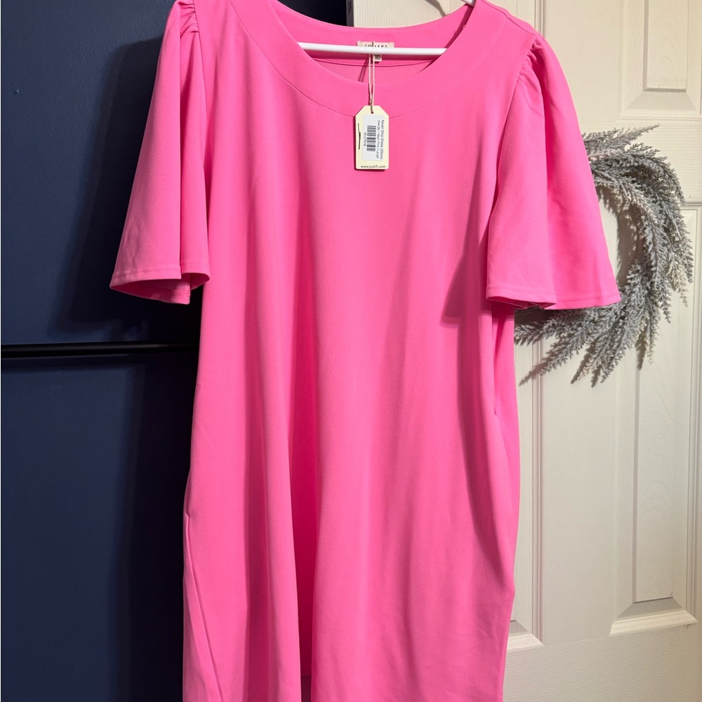JODIFL Bright Pink Mini Dress